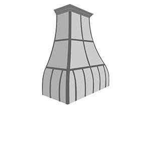 Bell Curve H13 Series Copper Range Hood - Sinda Copper