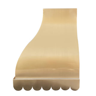 Scalloped Metal Custom Kitchen Hood-SINDA