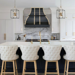 SINDA Handmade Black Stainless Steel Hood for The Kitchen