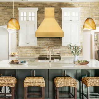 SINDA Decorative Chimney Brass Range Hood