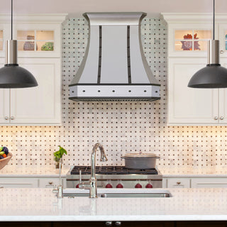 Sinda Stainless Steel Curved Range Hood Tuscan Style-Sinda Copper