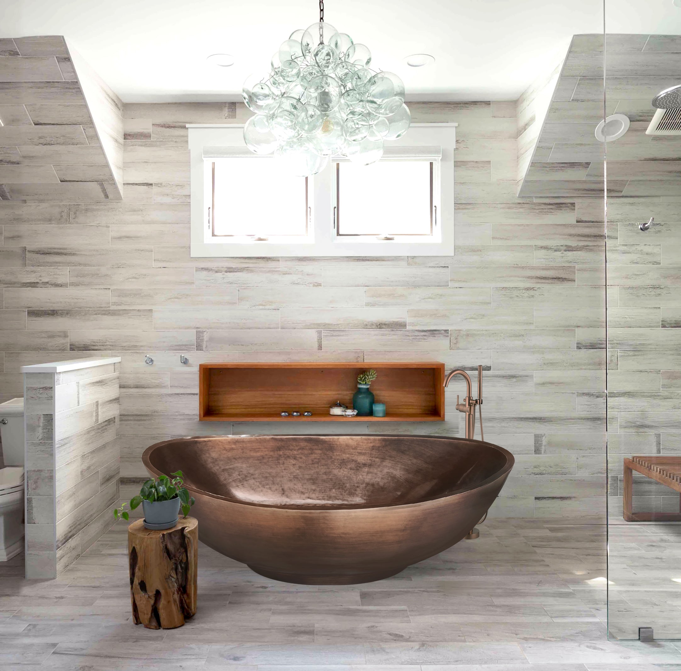 SINDA Custom Antique Copper Bathtub SCB-S8