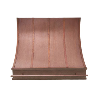 SINDA premium vintage slope shape copper custom kitchen hood
