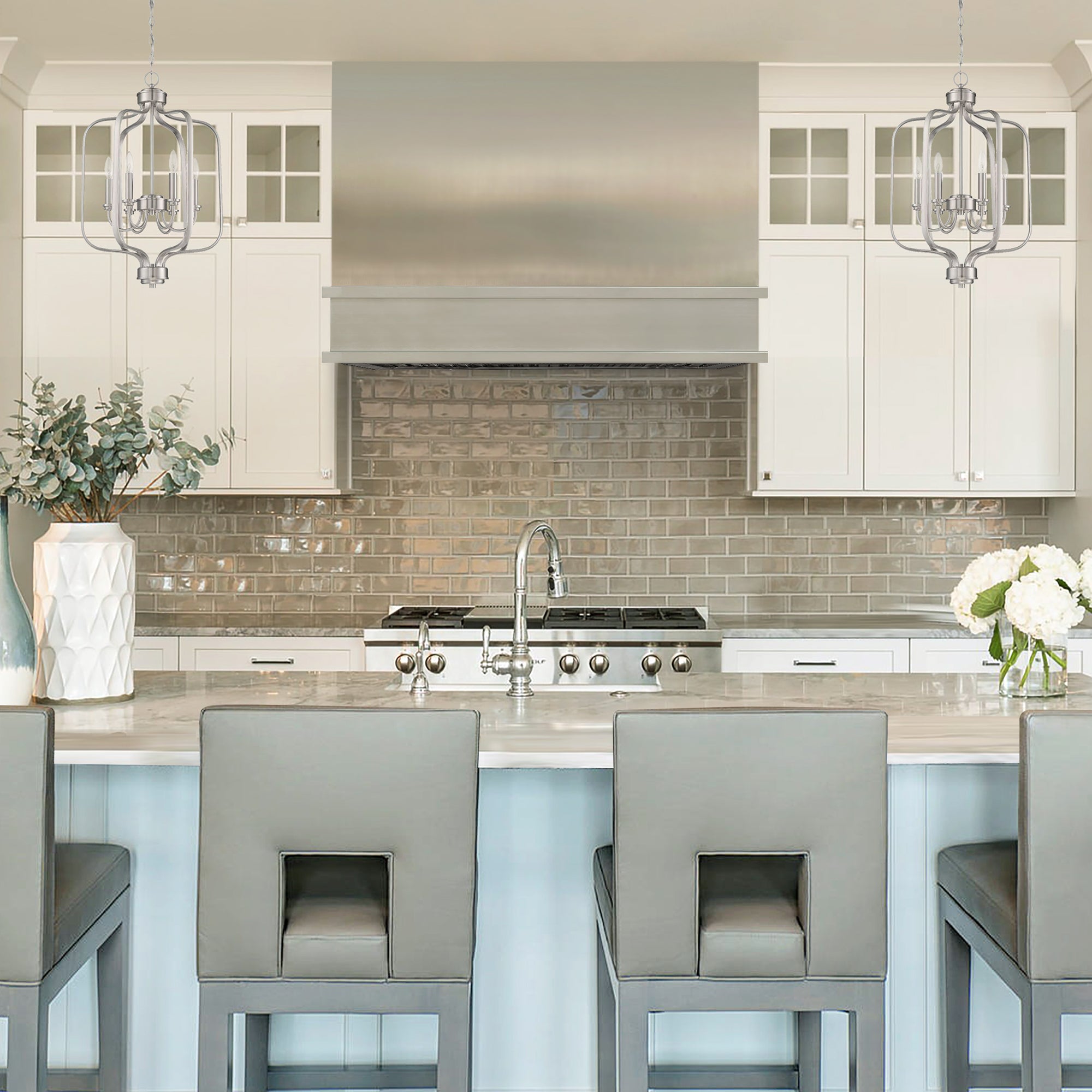 SINDA Box Wall Mount Stainless Steel Stove Hood SRH37-B1