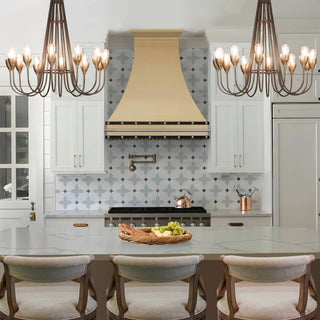 SINDA Tuscan Brushed Stainless Steel Custom Stove Hood