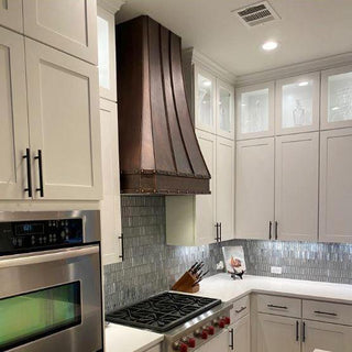 SINDA classic design decorative straps copper custom range hood