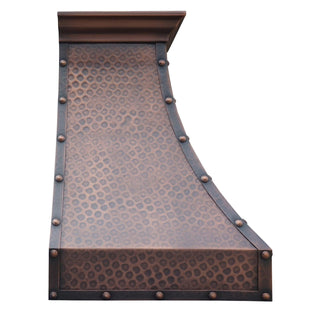 SINDA energy efficient copper kitchen hood for rustic kitchen