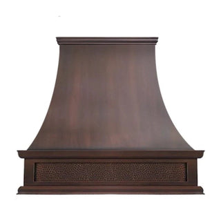SINDA Copper Custom Kitchen Range Hood H7A with Hammered Apron I Free Custom Design I Free Shipping I SINDA Copper