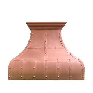 Top Ranked Bell Curve with Decorative Straps Copper Custom Hood SINDA