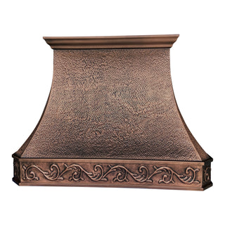 Handmade High-end Classic|Decorative Apron|Beehive Hammered Copper Custom Vent Hood|SINDA