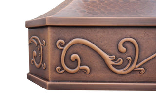 SINDA|High-end Classic|Copper Custom Range Hood|Apron Design Conner