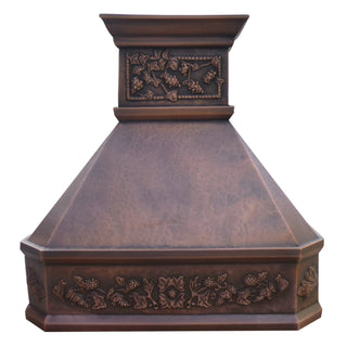 SINDA Custom Copper Range Hood - H14A2 - Sinda Copper