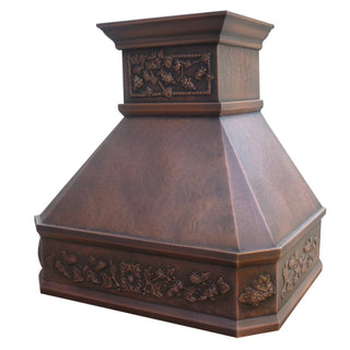 SINDA Custom Copper Range Hood - H14A2 - Sinda Copper