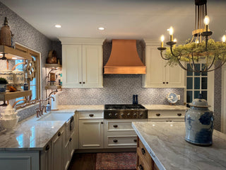 SINDA custom copper hood h7 smooth body hammered apron in modern design