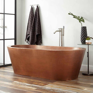 SINDA Hammered Antique Copper Double Wall Bathtub SCB-S7 - SINDA