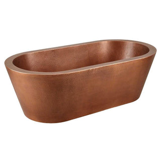 SINDA Hammered Antique Copper Double Wall Bathtub SCB-S7 - SINDA