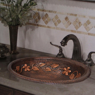 SINDA Hand Hammered Copper Bathroom Sink VBS-1 - Sinda Coppercopper sink
