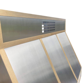 SINDA SRH12-4TR Handcrafted Brushed Stainless Steel Range Hood - Sinda CopperRange Hood