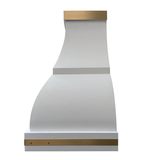 SINDA Handcrafted White Stainless Steel Range Hood SRH1-2-2TR-W - SINDA