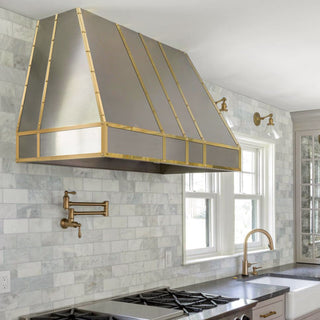 SINDA Handcrafted Niche Brushed Stainless Steel Custom Kitchen Hood