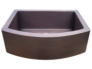 SINDA Single Bowl 14 Gauge Farmhouse Apron Copper Kitchen Sink KSAR-3 - Sinda Coppercopper sink