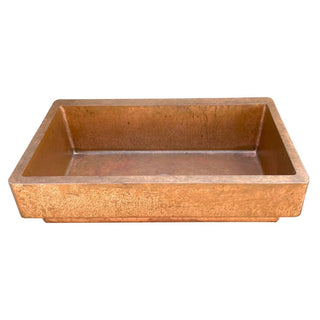 SINDA Single Bowl 14 Gauge Vantage Copper Kitchen Sink KSAR-V - Sinda Coppercopper sink