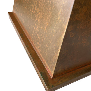 SINDA Handmade Vintage Sloped Corner Copper Custom Range Hood