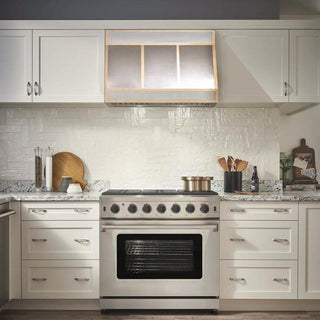 SINDA SRH12-4TR Handcrafted Brushed Stainless Steel Range Hood - Sinda CopperRange Hood