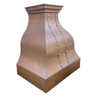 SINDA Top Ranked Vintage Style Decorative Copper Custom Vent Hood - Free Custom Design - SINDA Copper