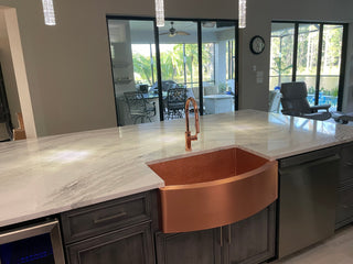 Immersed in the Charm of Copper Sinks: A Stunning Touch for Kitchen Décor