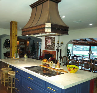 SINDA Copper Range Hood in Real Kitchen