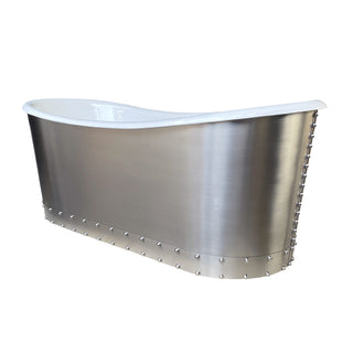 SINDA Cast Iron Stainless Steel Bathtub SSB-BSS1