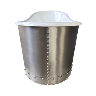 SINDA Cast Iron Stainless Steel Bathtub SSB-BSS1