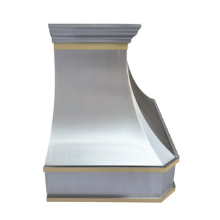SINDA Handcrafted Stainless Steel Range Hood Wall Mount In Stock, 36"W x 21"D x 27"H