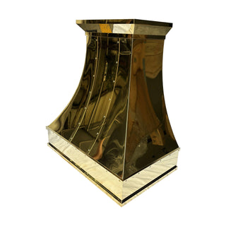 SINDA Handmade Brass Range Hood In Stock, 36"W x 22"D x 39"H