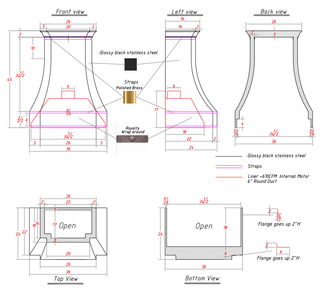 Custom - SINDA Stainless Steel Range Hood with Apron Design for Richard