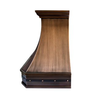 SINDA Classic Wall Mount Copper Range Hood In Stock 48"W x 21"D x 30"H