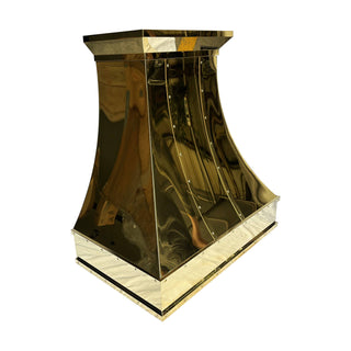 SINDA Handmade Brass Range Hood In Stock, 36"W x 22"D x 39"H