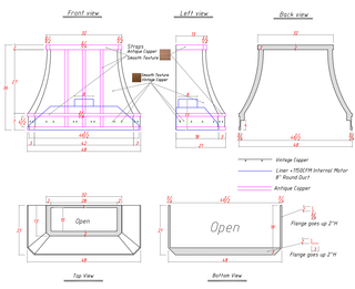 Custom -  SINDA SRH3-3T Copper Range Hood for Mark