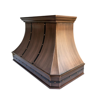 SINDA Classic Wall Mount Copper Range Hood In Stock 48"W x 21"D x 30"H