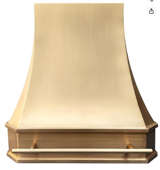 Custom -  SINDA Brass Range Hood for Jay