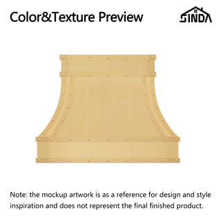 Custom - SINDA SRH33-4TR-W Stainless Steel Range Hood for Gina