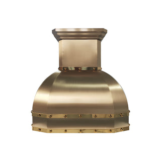 [CUSTOM] SINDA Luxury Handcrafted Kitchen Brushed Brass Range Hood BRH-32C