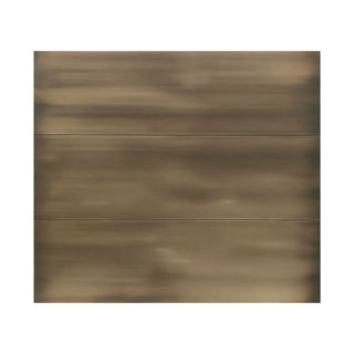 handcrafted minimalist aged brass kkitchen vent hood