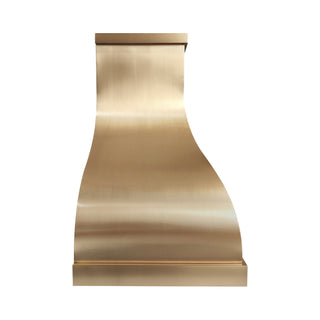 Brushed Brass Kitchen Range Hood