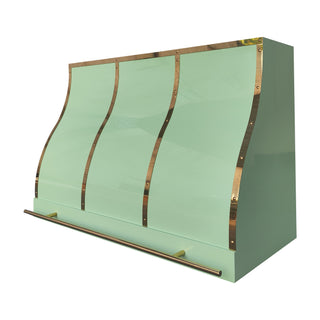 SINDA Custom Color Modern Green Stainless Steel Range Hood SRH8-CG