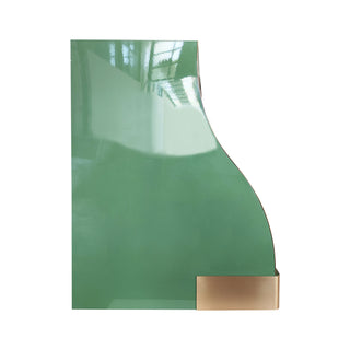 Polished Custom Green Stainless Steel Kitchen Range Hood
