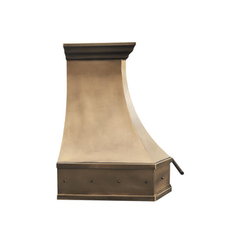 kitchen aged brass exhaust hood