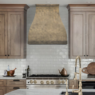 Kitchen Bell Shaped Aged Brass Vent Hood