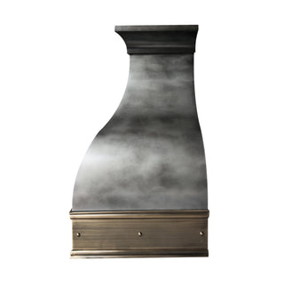 handcrafted kitchen zinc vent hood 